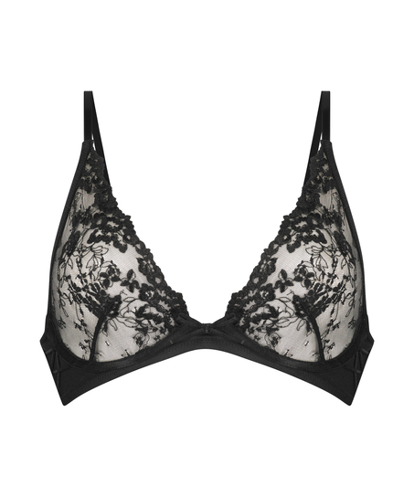 Lillian non-padded underwired bra, Black