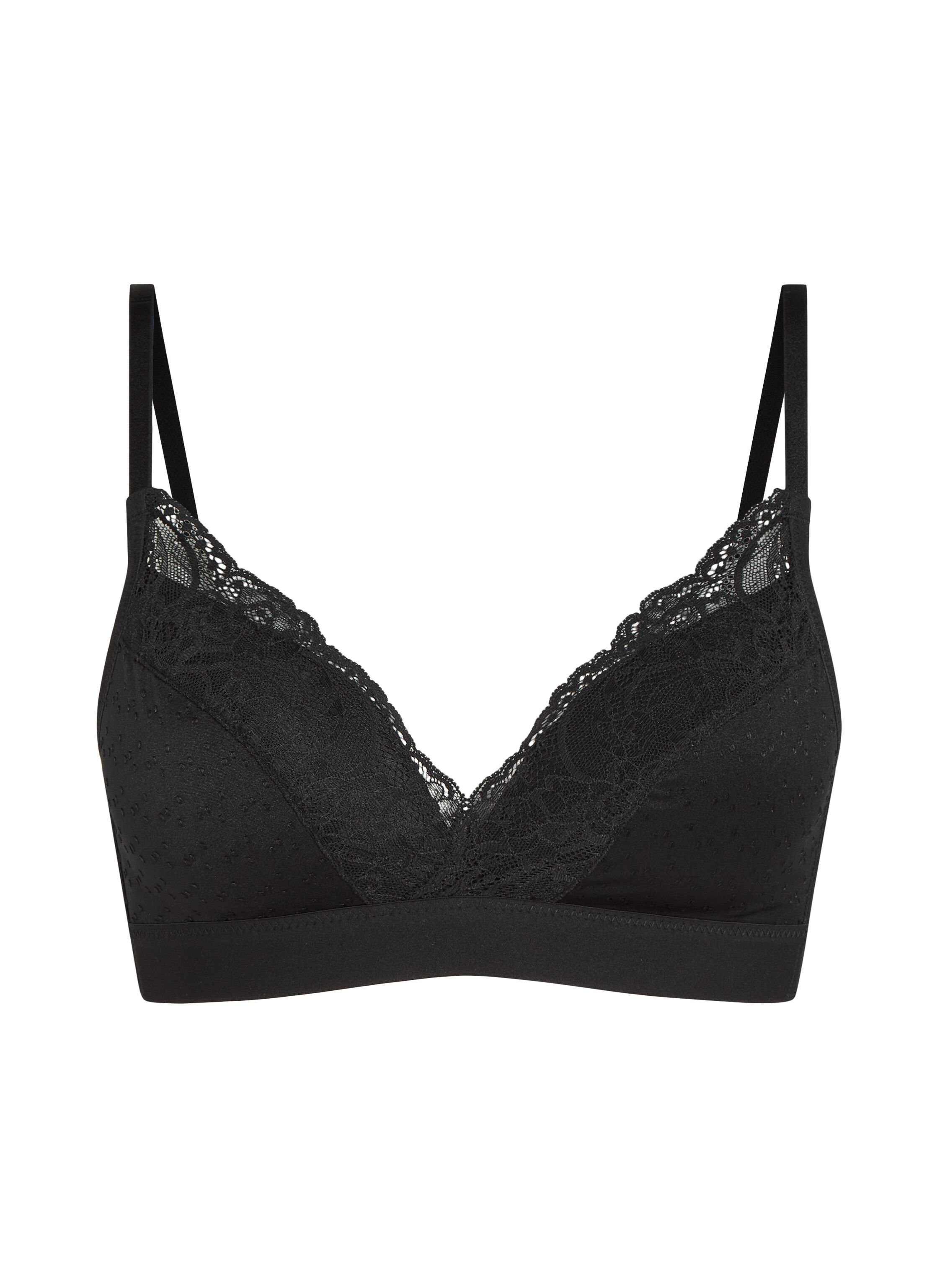 Sophie Padded Non-Underwired Bra, Black