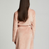 Fleece Zip Bathrobe, Pink