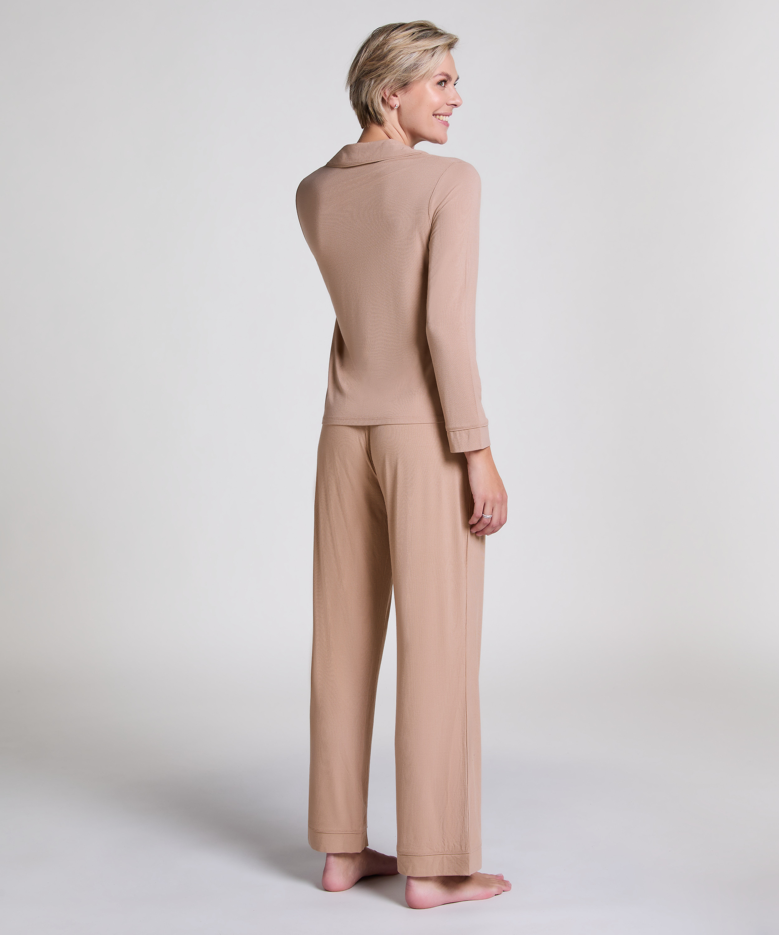 Petite Pant Rib Essential, Beige, main