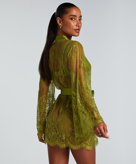 Isabelle Lace Kimono, Green