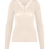 super soft Lace V-Neck shirt with Cashmere, White