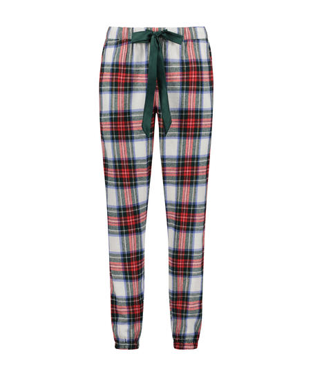 Flannel Pyjama Pants, White