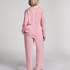 Satin Long-Sleeved Jacket, Pink