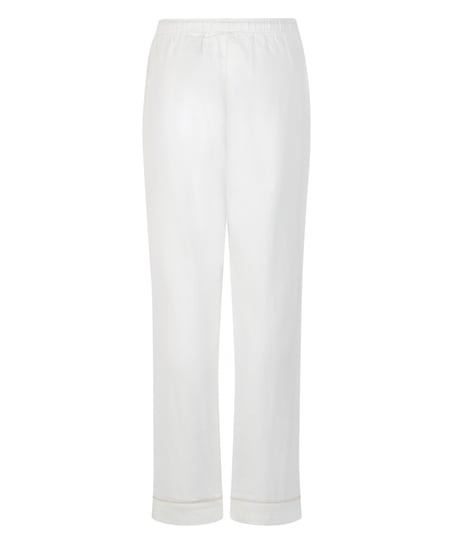 Flannel Pyjama Pants, White