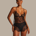 Delphine Lace Shorts, Black