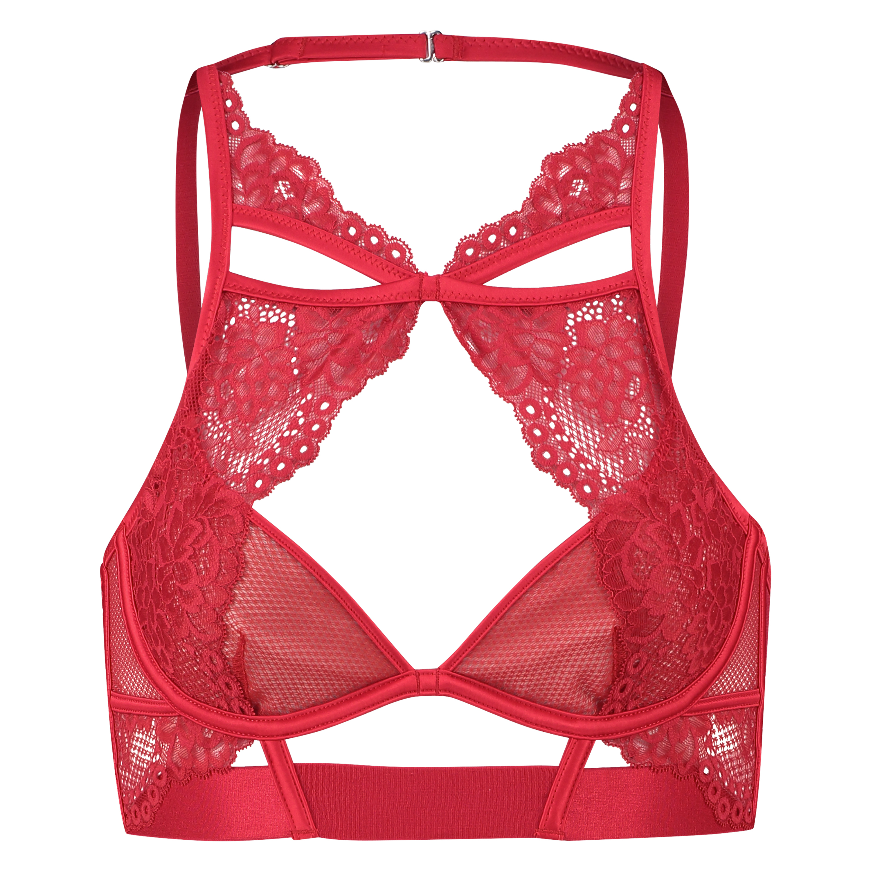 Tomei Non-Padded Underwired Bra, Red, main