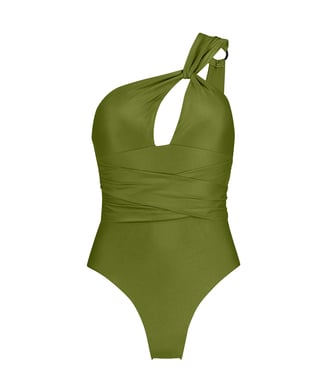 Holbox Shine Swimsuit, Green