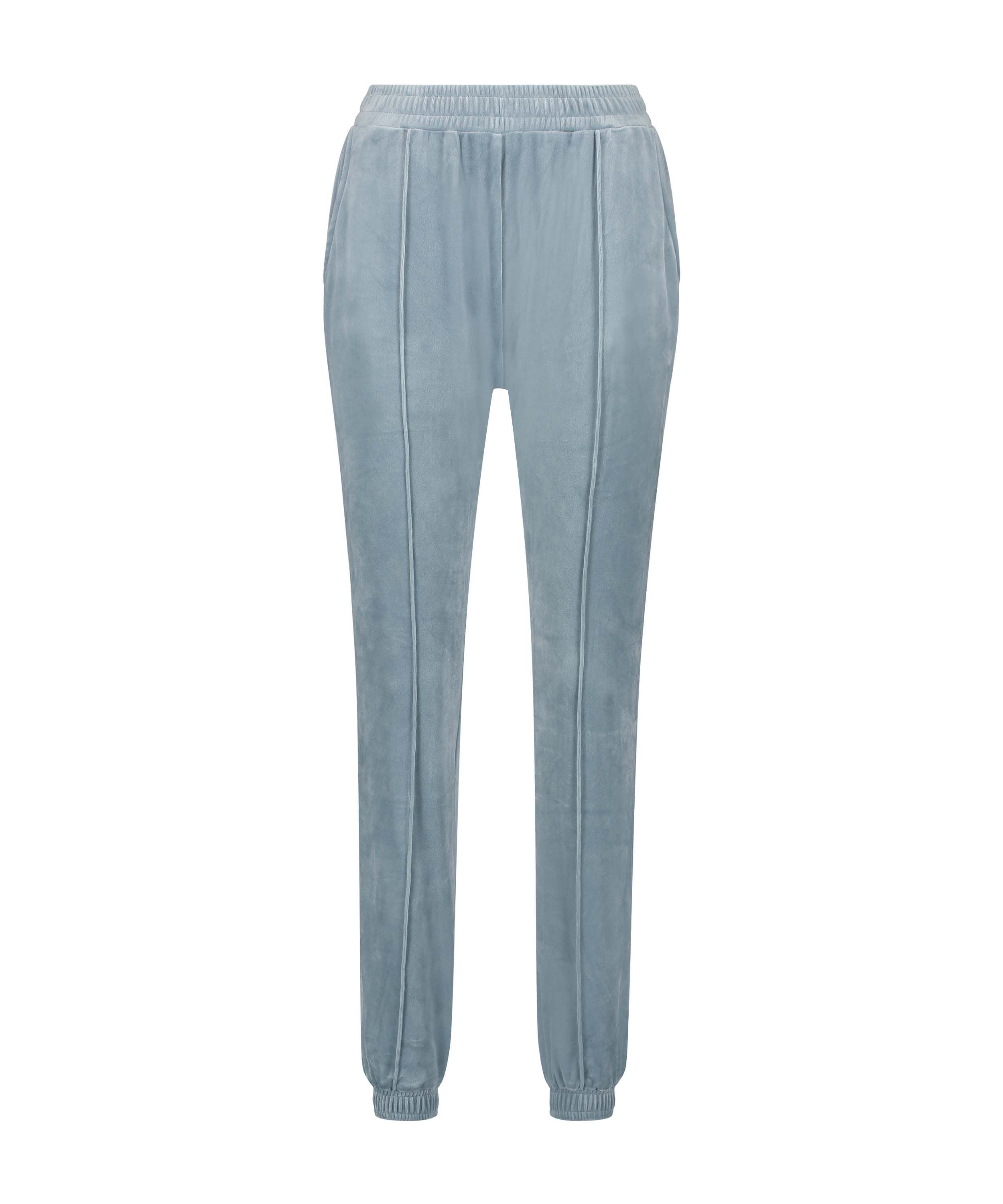 Petite Velour Jogging Pants Pin-tucked 