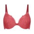 Marine Padded Push-Up Underwired Bra, Red