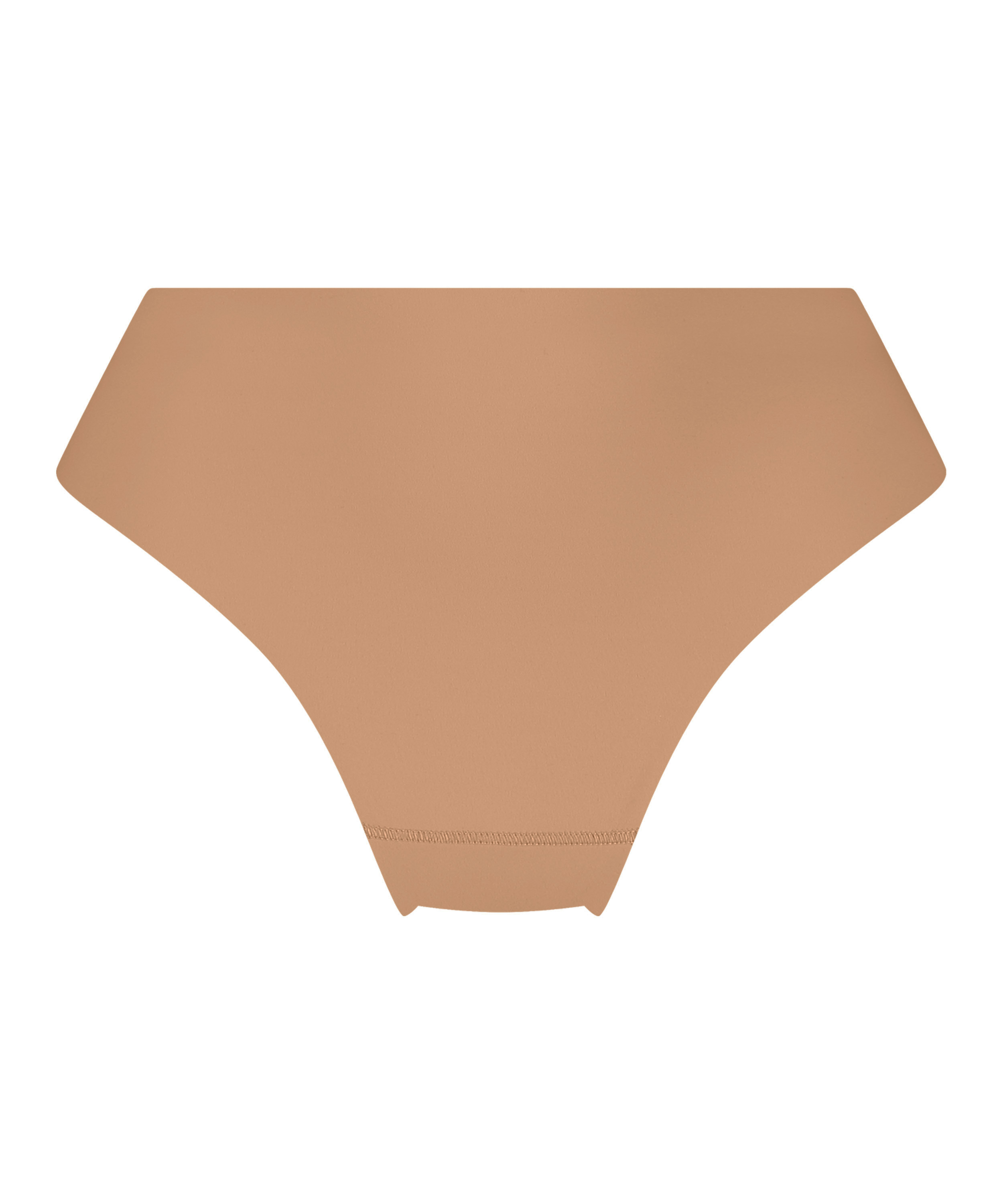 High Waisted Thong Smooth, Brown, main