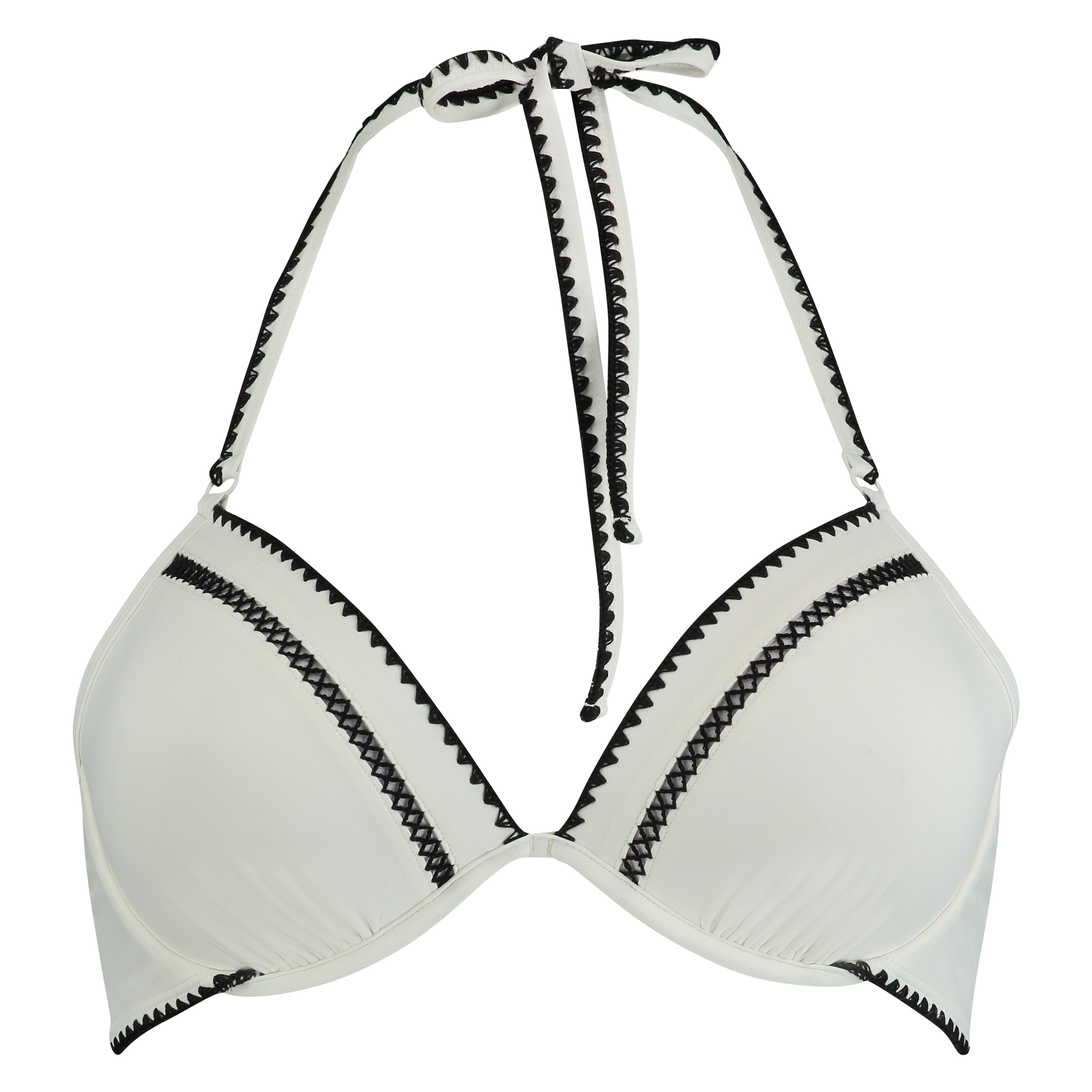 Craftsmanship Padded Underwired Bikini Top, White, main