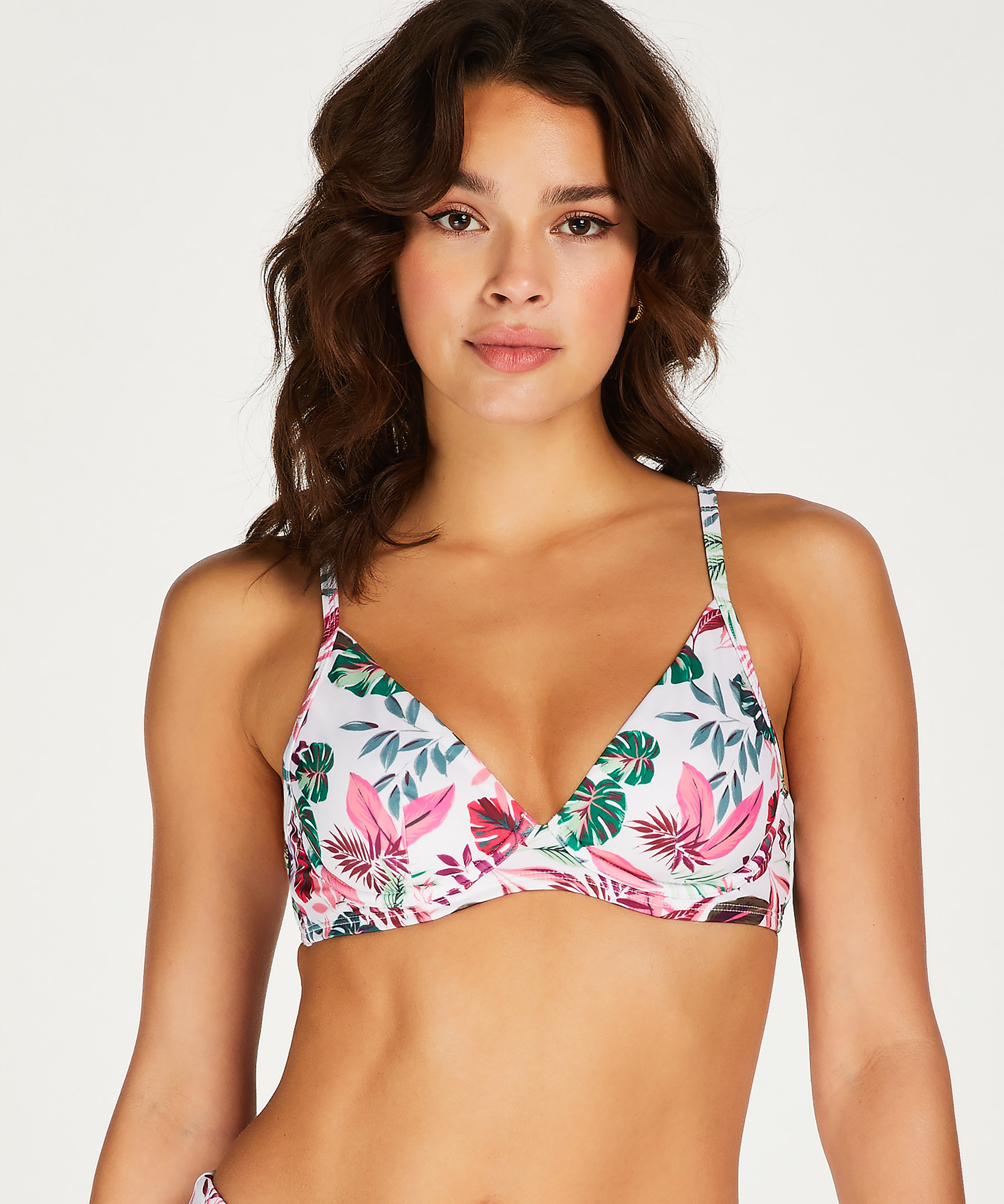 Cuba Non-Padded Underwired Bikini Top, White, main