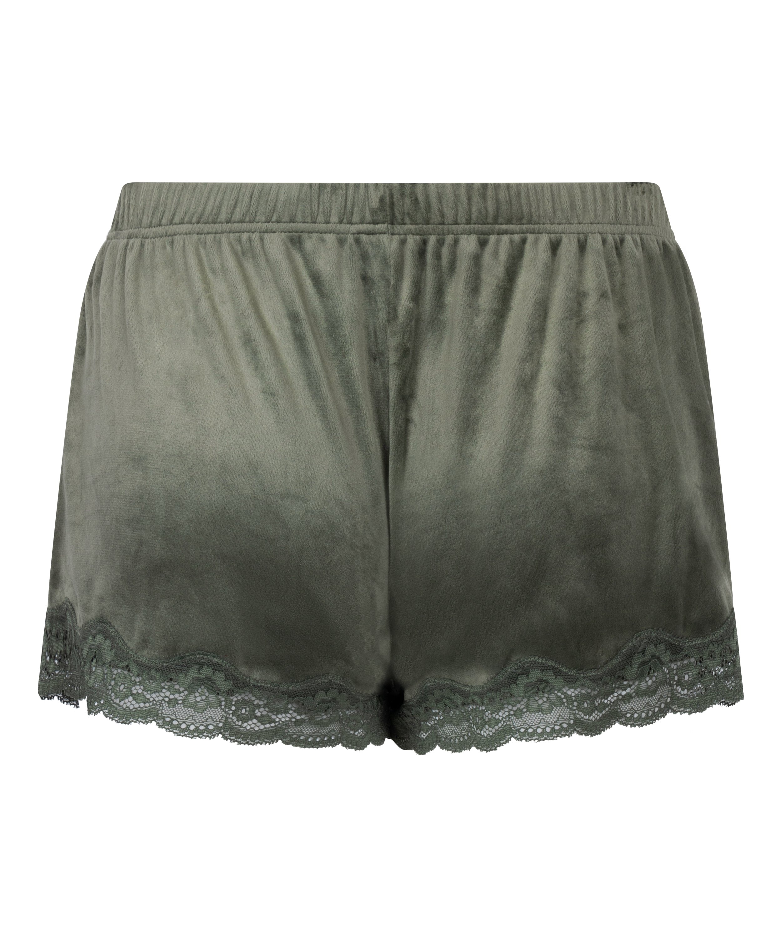 Short Velours Lace, Green, main