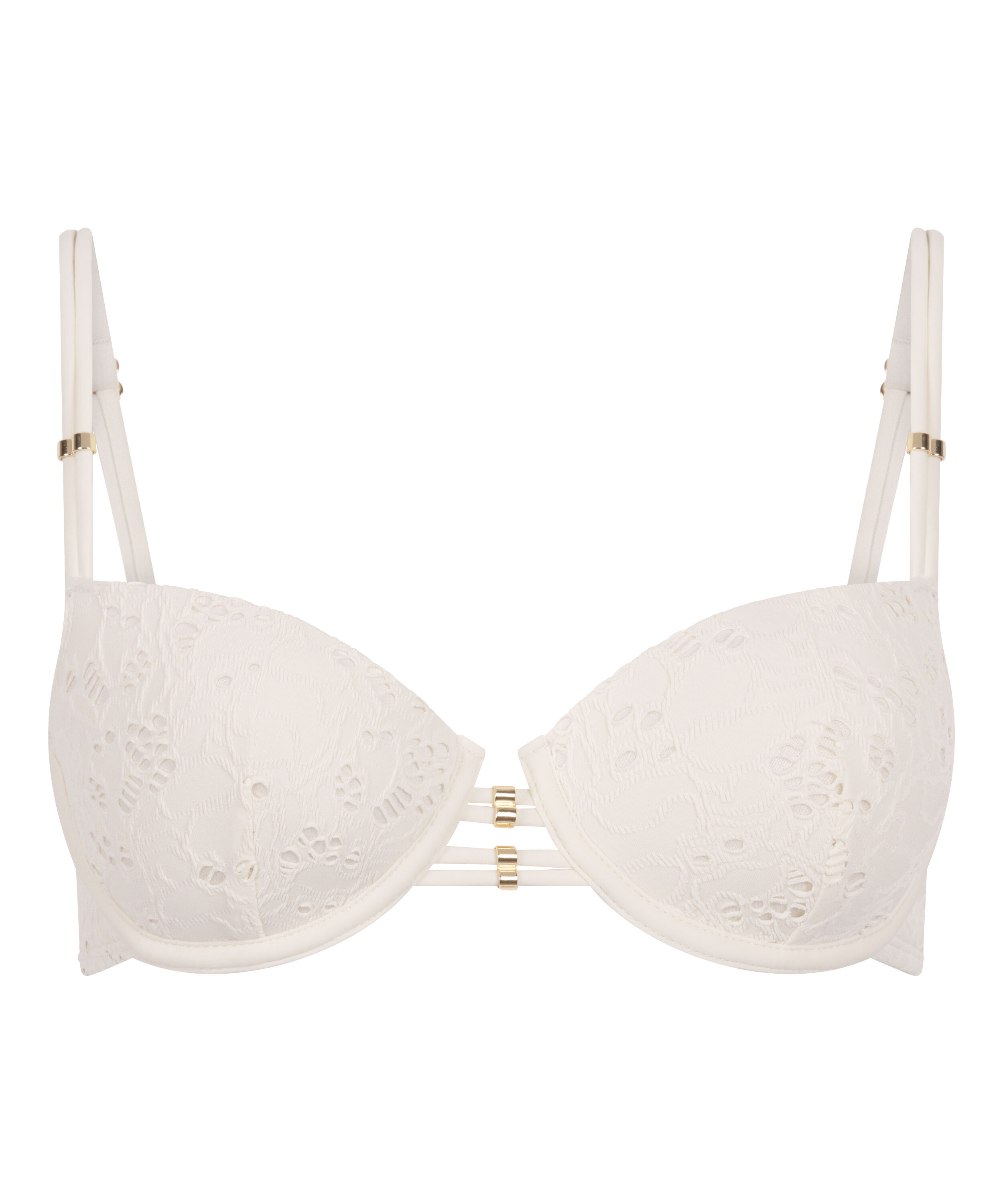 Crochet Bikini Top, White