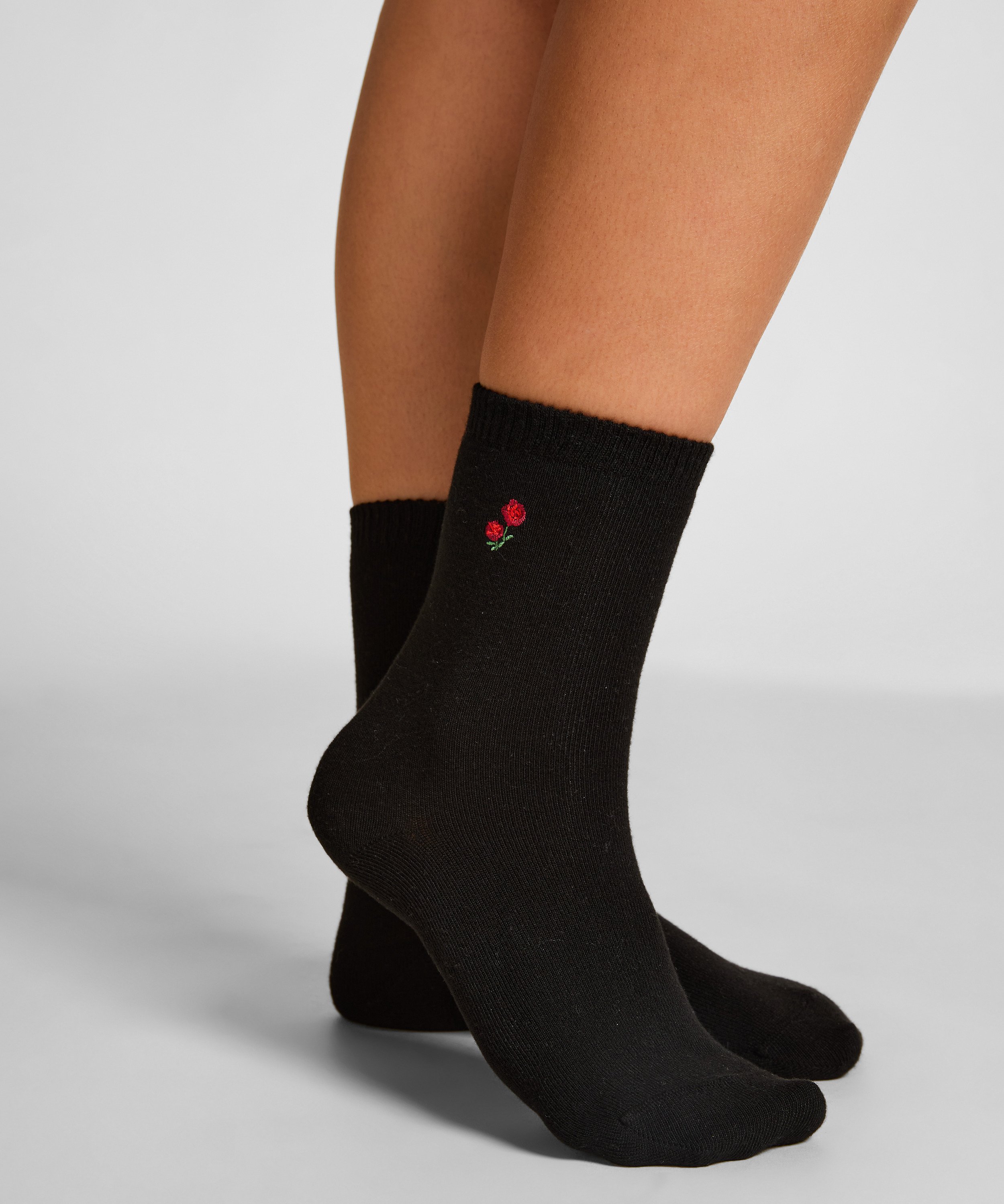 Modal Crew Socks, Black, main