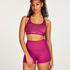 HKMX The Crop Logo Sports Bra Level 1, Pink