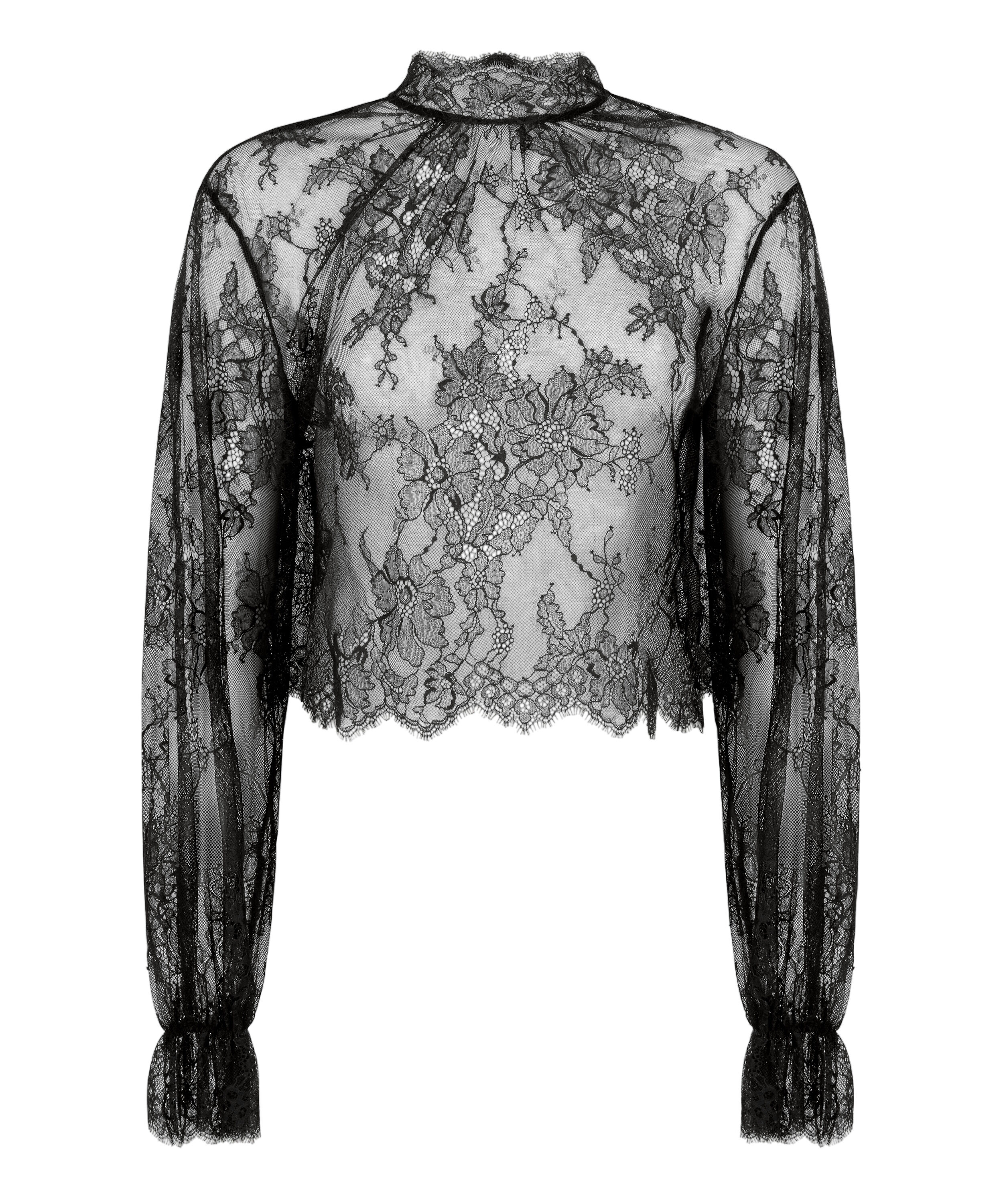 Pyjama Top Cecilia, Black