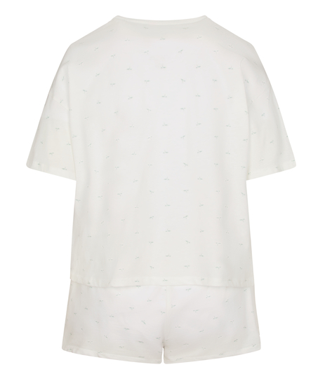 Pyjama Set Cotton, White
