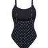 Dotted Bathingsuit Luxe, Black