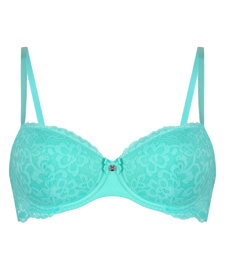 Marine Padded Underwired Bra, Green