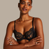 Almendra Non-Padded Underwired Bra, Black