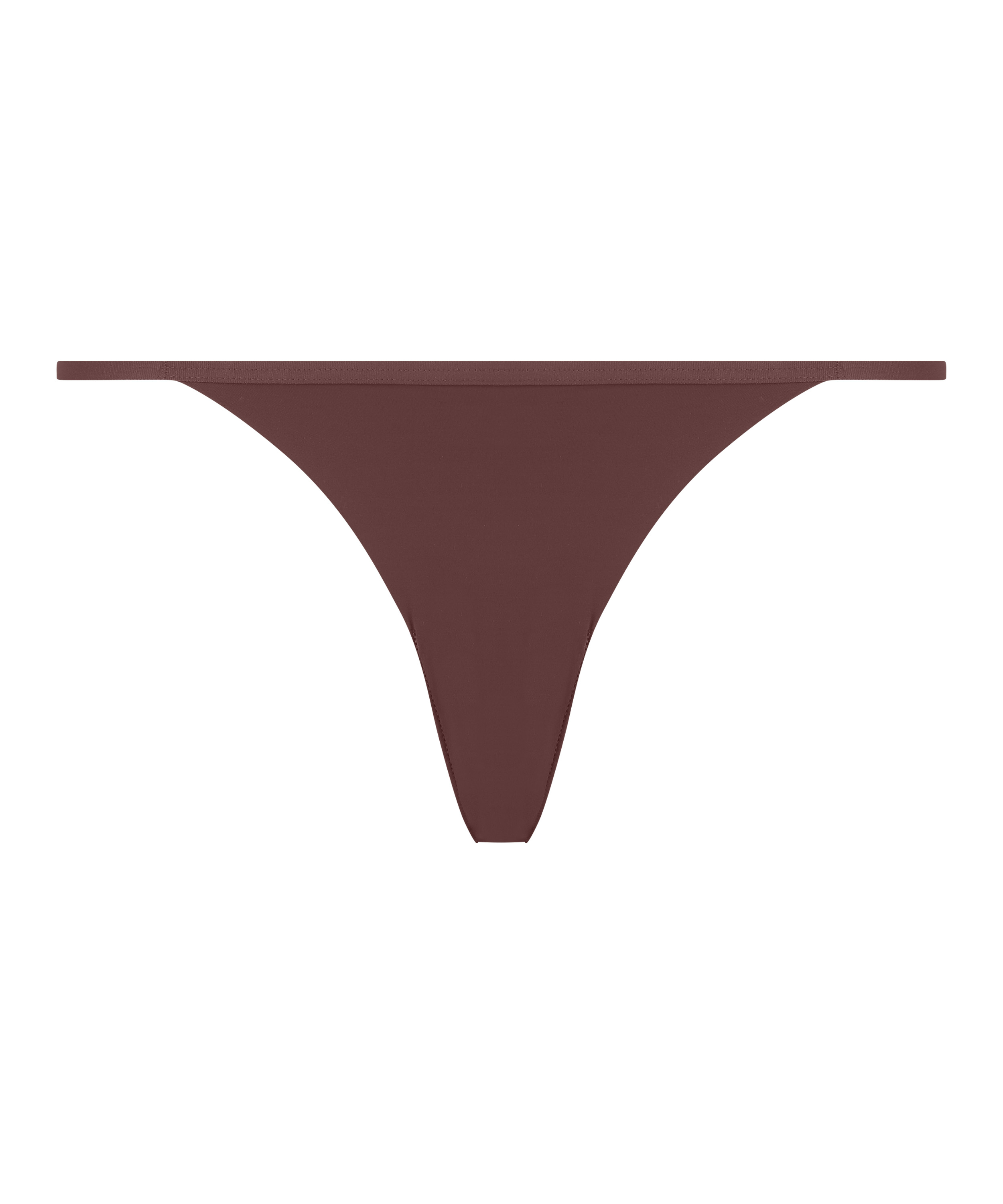 Seamless thong, Brown, main