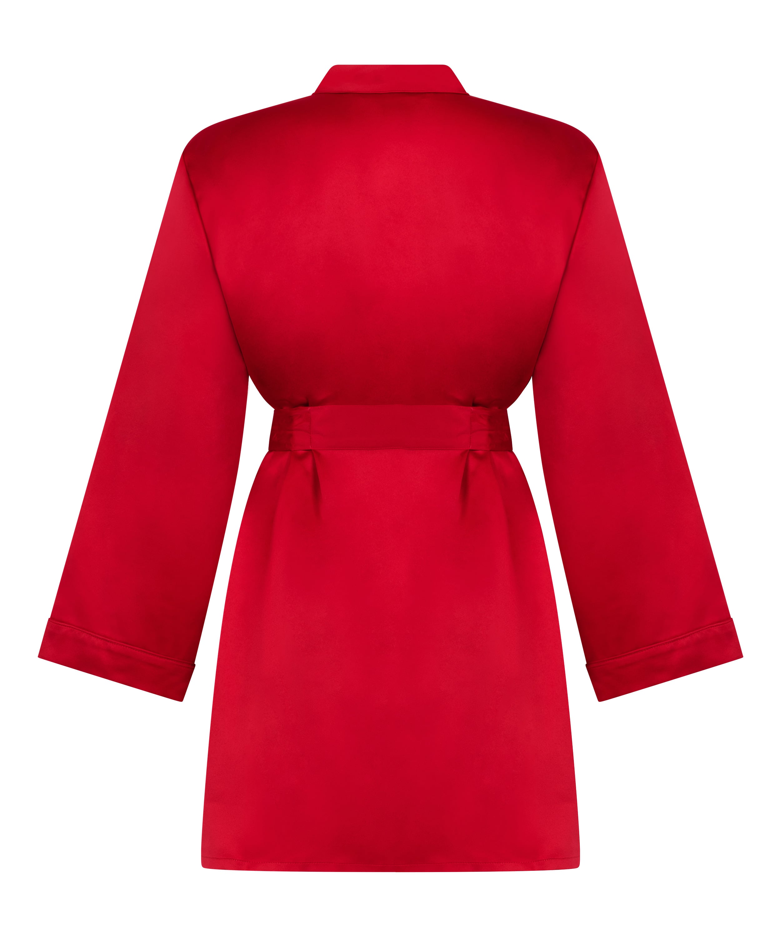 Satin kimono, Red, main