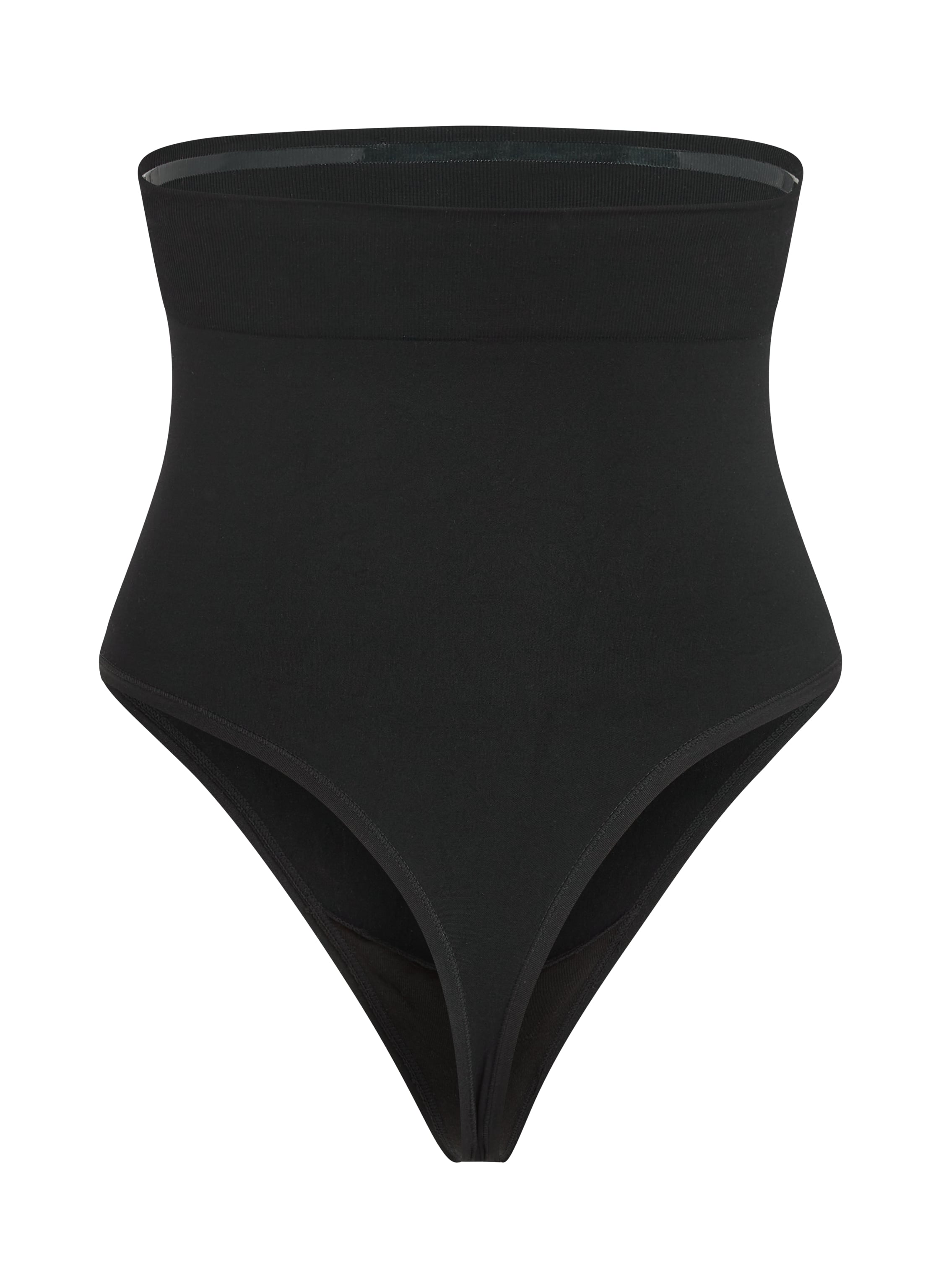 Seamless Enhancing High Waisted Thong, Black, main