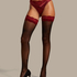 Zoe 20 Denier Noir Hold-Ups, Red