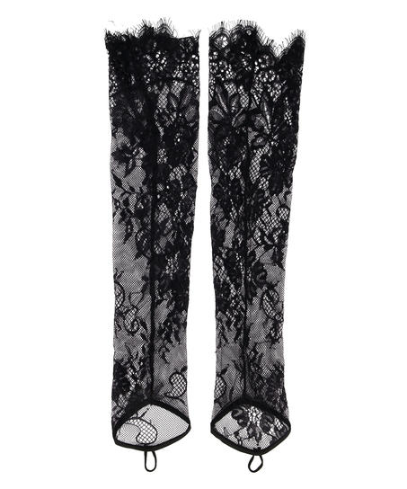 Lace Gloves, Black