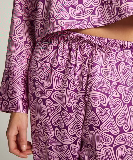 Satin Trousers, Purple