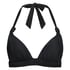 Luxe Triangle Bikini Top, Black