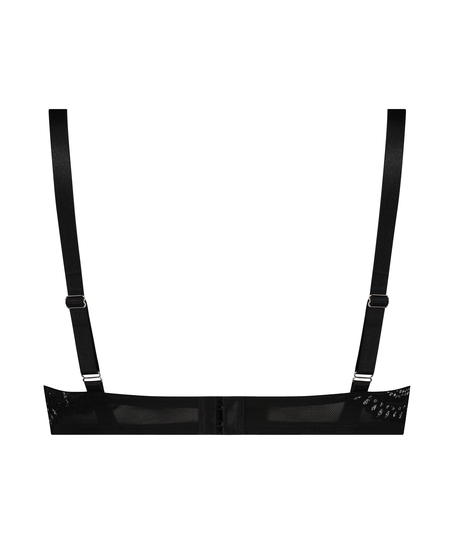 Donna Sparkle Non-Padded Underwired Bra, Black