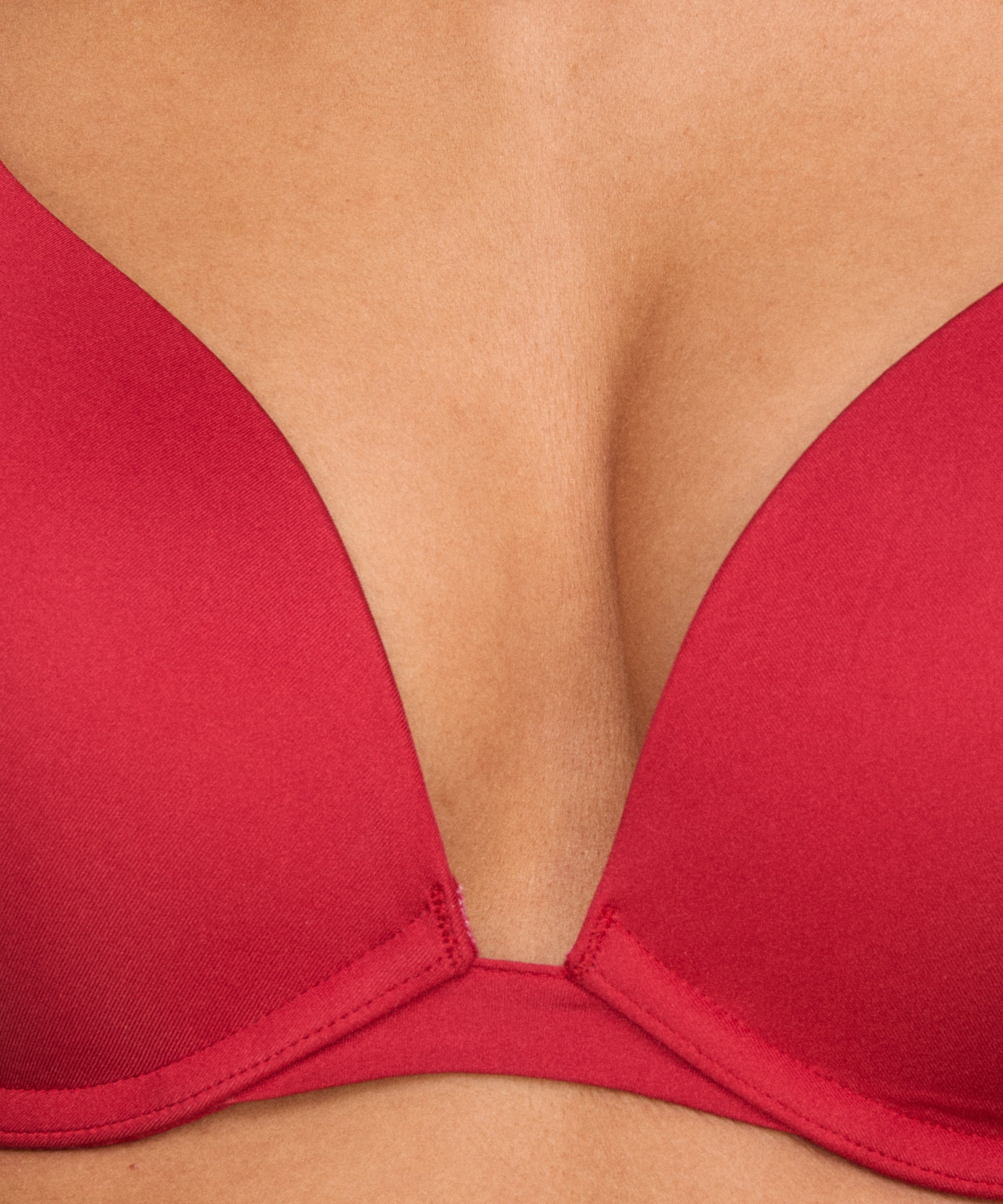 Angie Padded Underwired Push-Up Bra, Red, main
