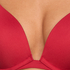 Angie Padded Underwired Push-Up Bra, Red