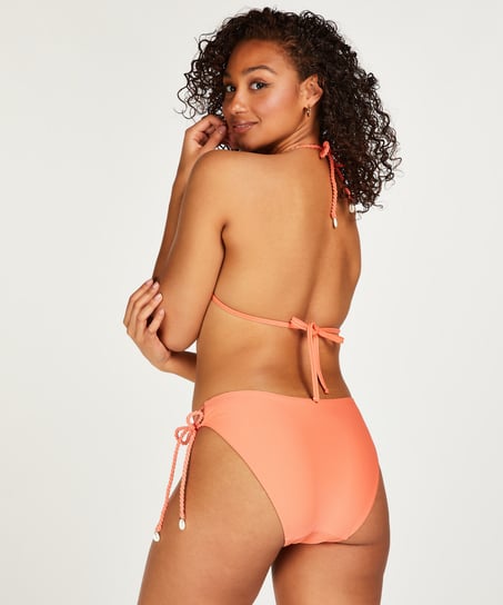 Peachy Triangle Bikini Top, Orange