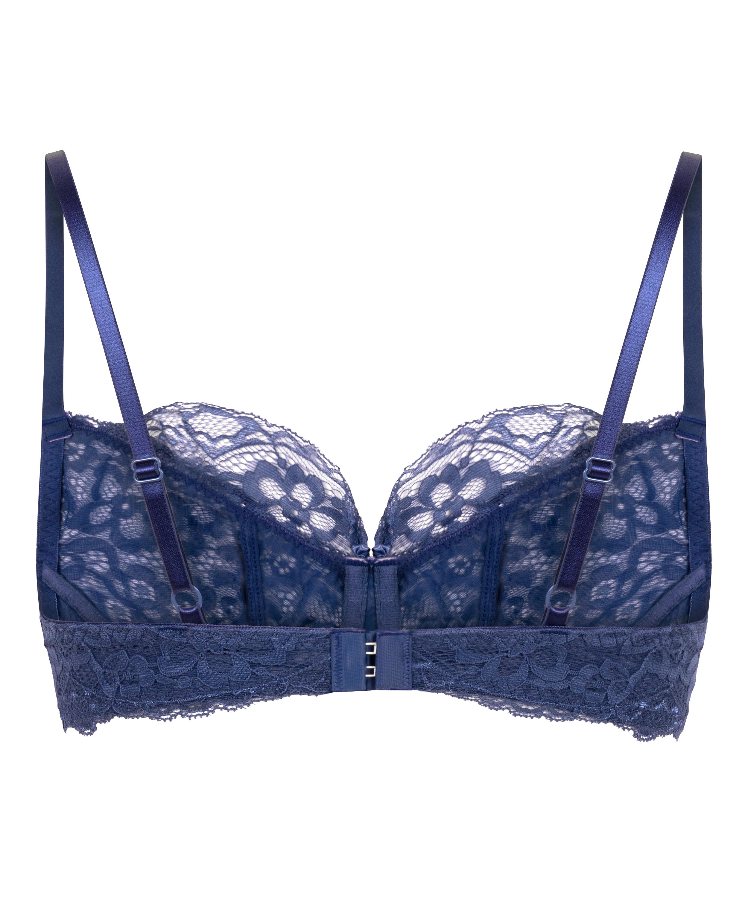 Marine Non-Padded Underwired Bra, Blue, main