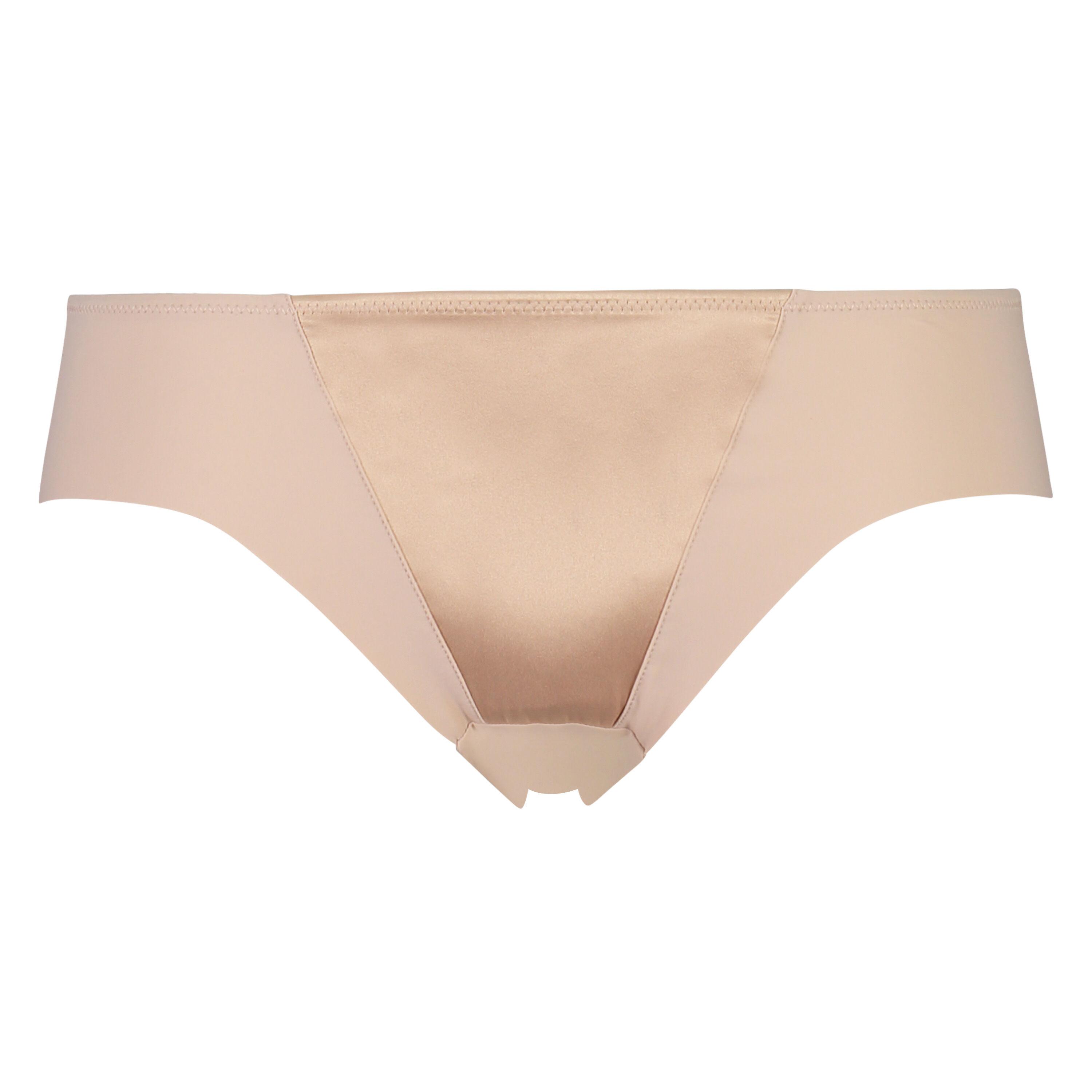 Satin Fleece Brief, Beige