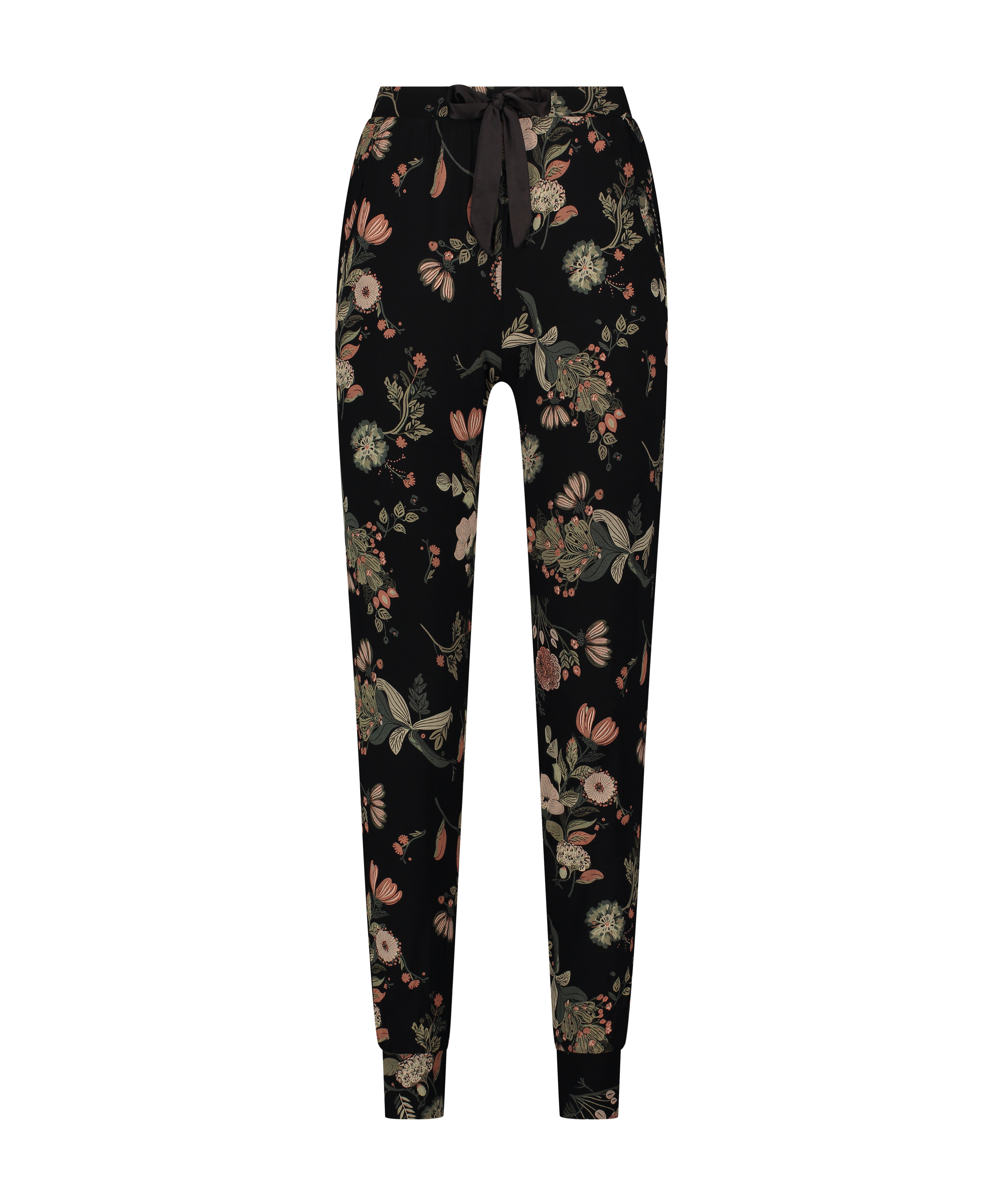 Jersey Pyjama Pants, Black, main