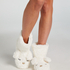 Fur Slippers, White