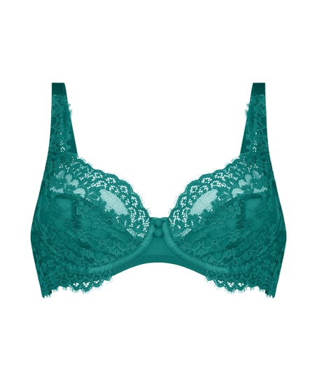 Daisy Non-Padded Underwired Bra, Green