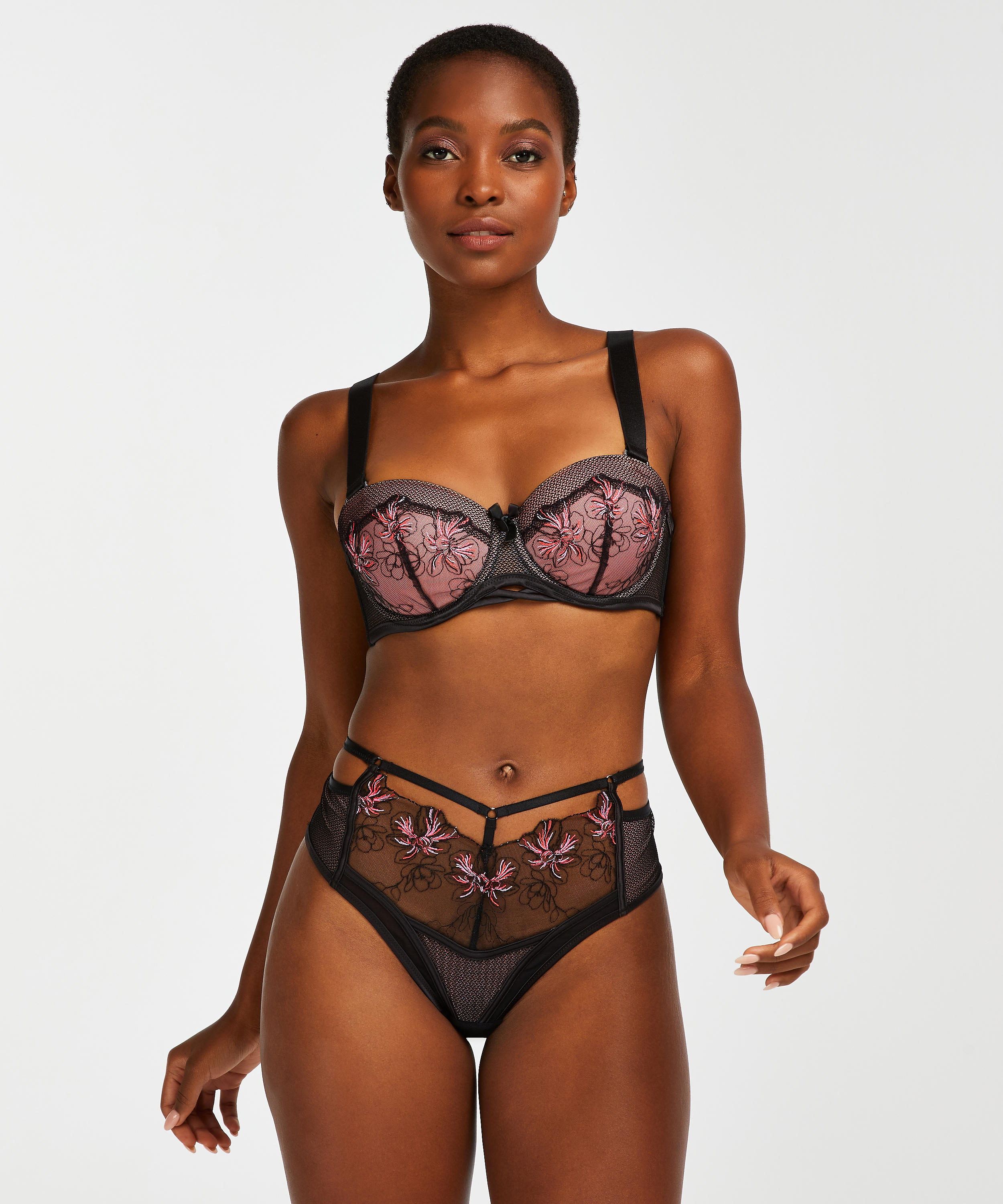 Padded Underwired Bra Emily, Black, main