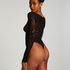 Scallop Floral Body, Black