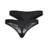 2-pack Angie Thongs, Black
