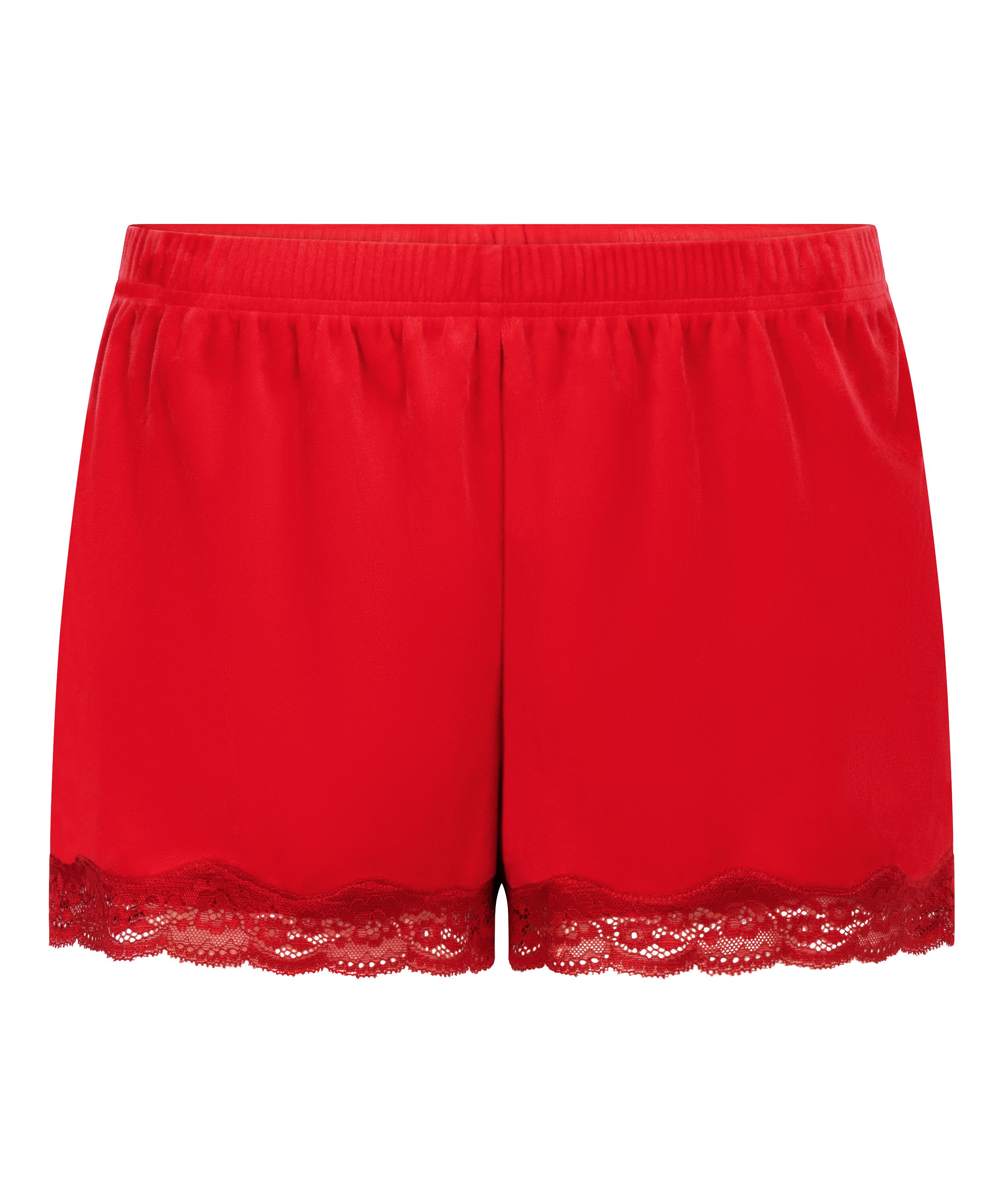 Short Velours Lace, Red, main