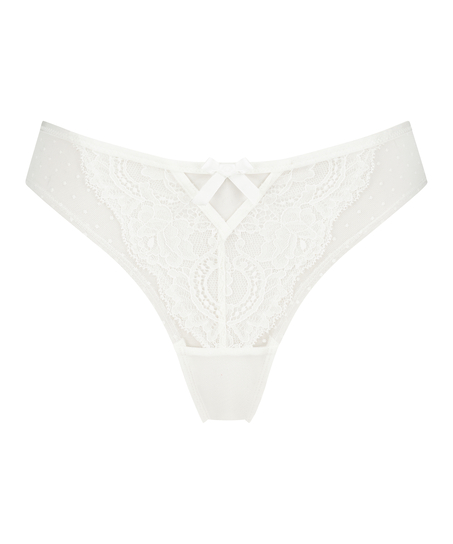 Valerie Brazilian Knickers, White