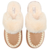 Slipper Faux Suede Stitching, Brown