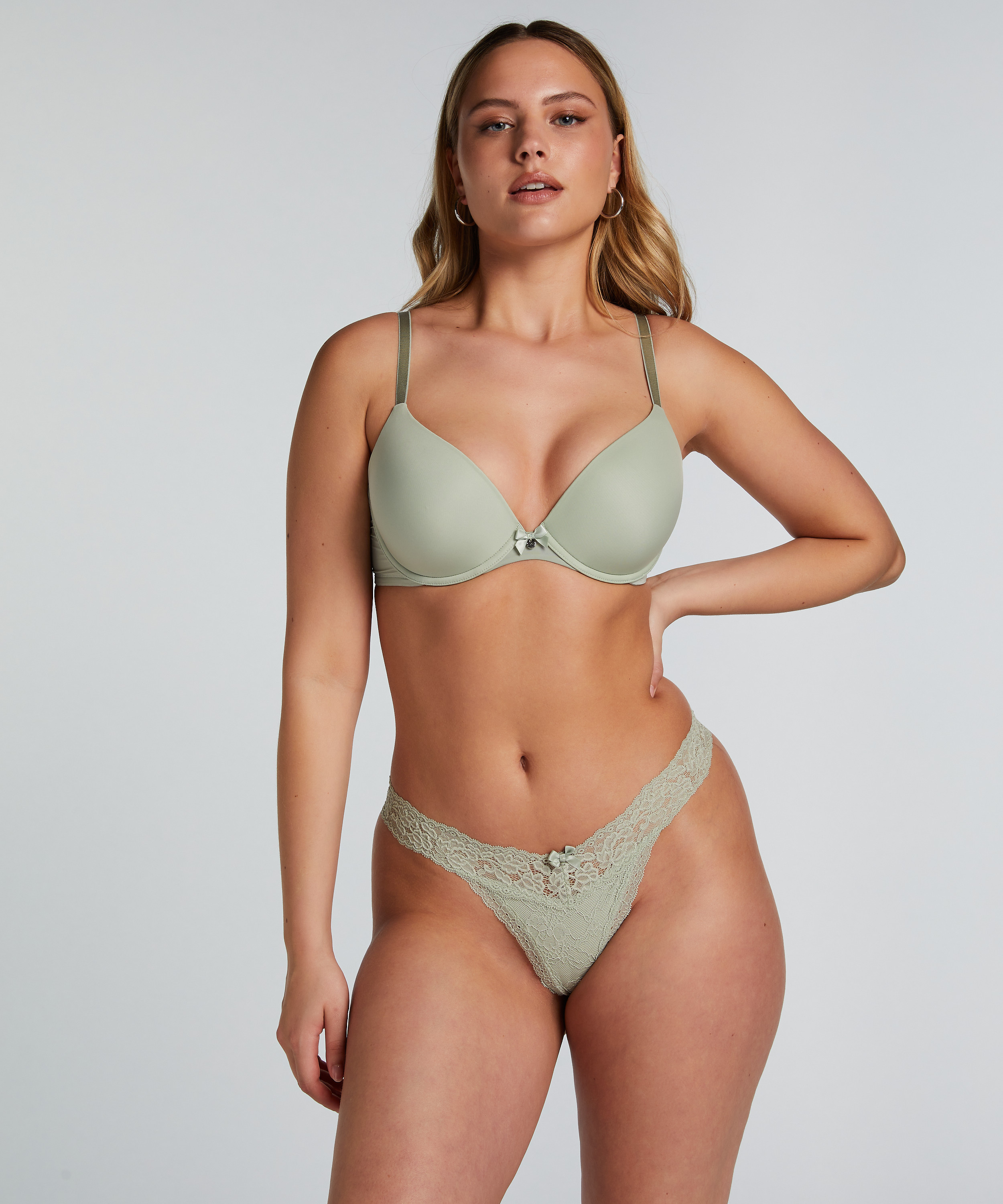 Madison Extra Low Thong, Green, main