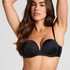 Padded Underwired Strapless Maximizer Bra, Black